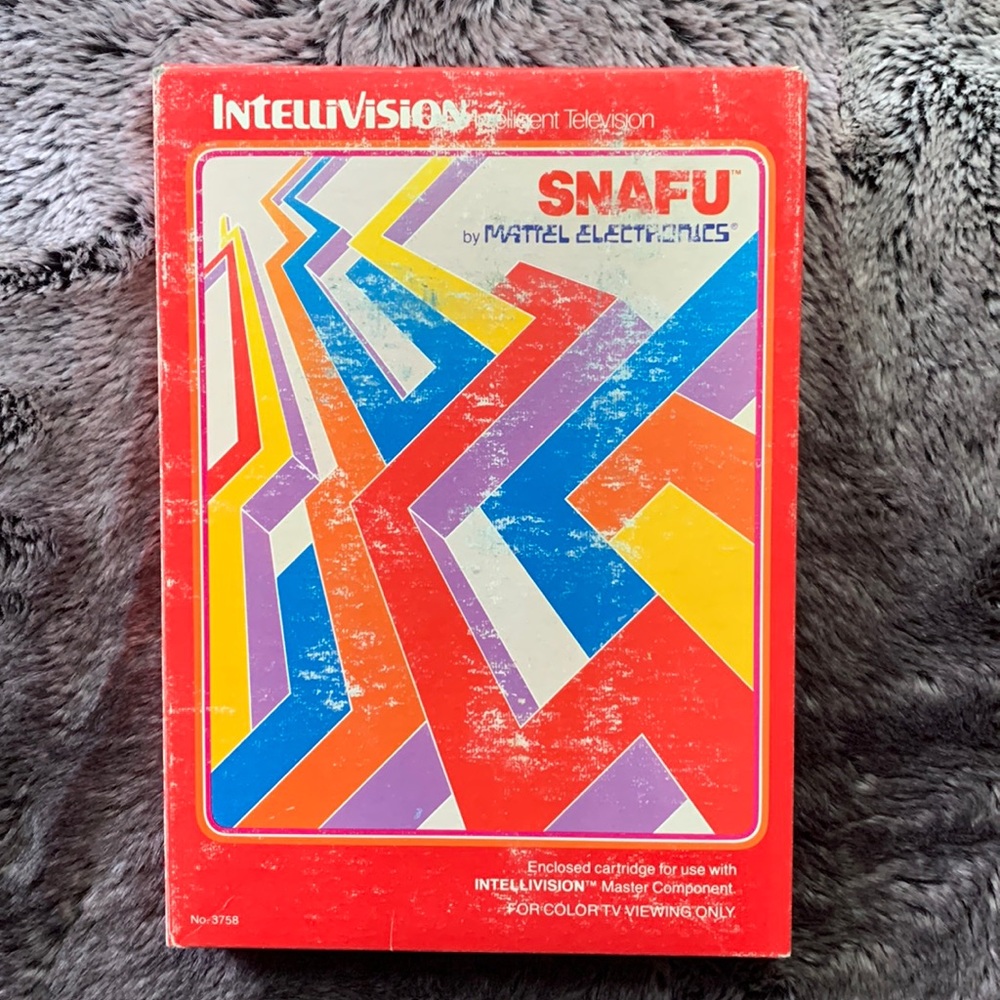 SNAFU Intellivision CIB - Complete with Box, Manual, & Overlays 1981